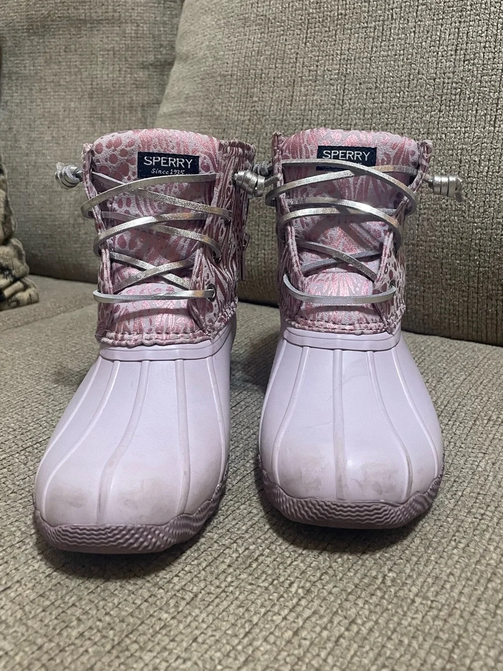 Sperry Kids' Lavender Waterproof Duck Boots